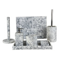 7pcs White Marble Bathroom Accessories Set